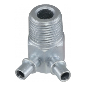 Intake vacuum fitting, 2-port, 1965-73 Corvette
