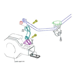 Corvette Sway Bar End Link Bracket, Rear, 1965-19 