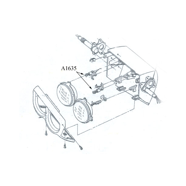 Corvette Headlight Mounting &amp; Adjusting Hardware  