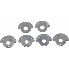 Corvette Dash Knob Indicator Bezels  W/AC 1965-67