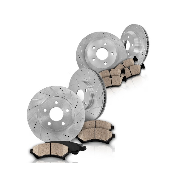 1965-1982 Corvette Bremseskive st for og bag med klodser