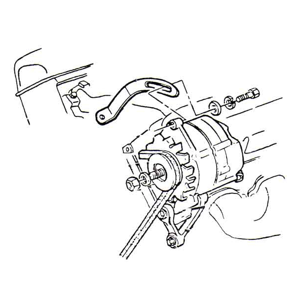 Corvette Alternator Lower Mounting BB 1966-74