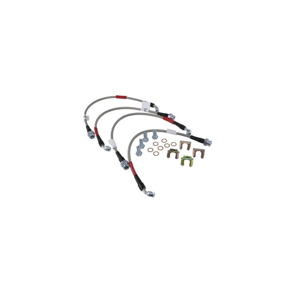 Corvette Braided Brake Hose Set, SS 1997-04