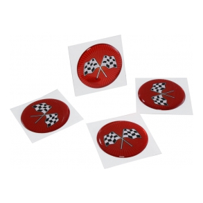 Corvette Wheel Spinner Emblem Set 1976-87