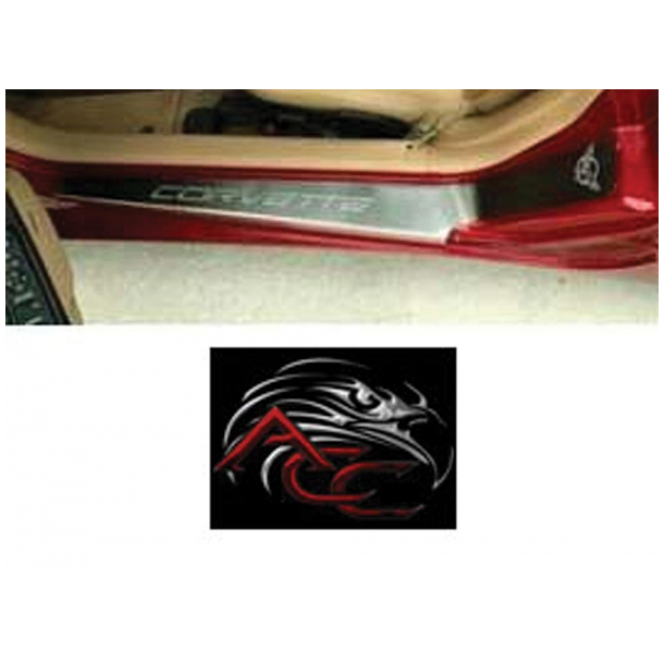 Corvette Door Sills, Brushed Stainless 1997-2004