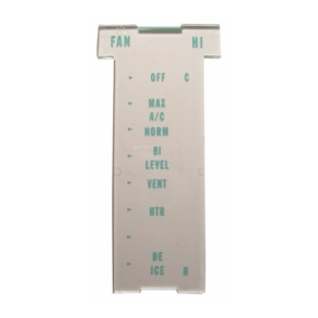 Corvette Climate Control Lens For Cars With Air Conditioning 1972-1975 