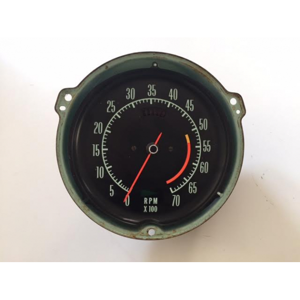 Brugt Orginalt Corvette omdrejningstller 5300 omd. 1969-1971