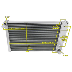 Corvette Smallblock Radiator 1969-72