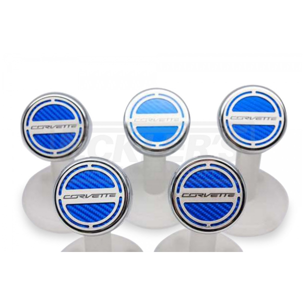 Fluid Cap Cover Set, Automatic, Corvette Lettering