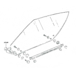 Corvette Window Rear Slide Roller E-30696 Corvett