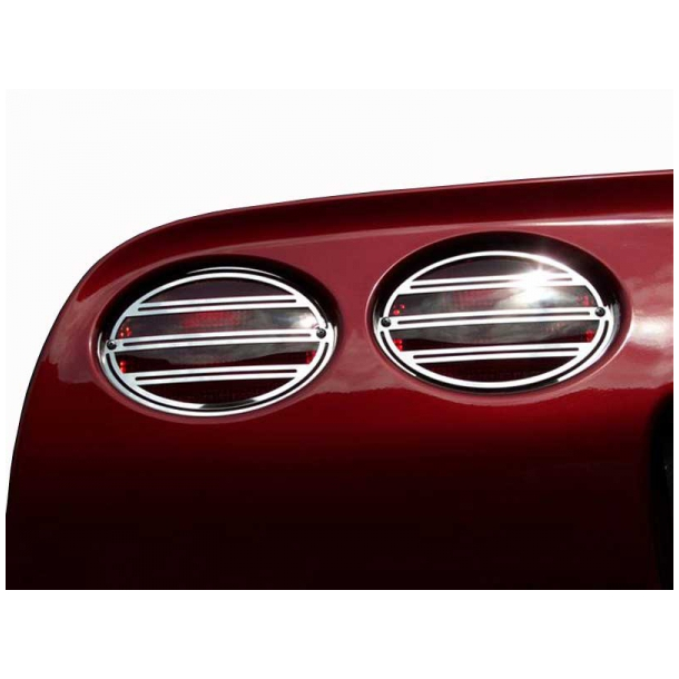 Stainless Steel Slotted Taillight Grill 1997-2004 