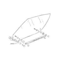 Corvette Window Glass Bearing Fastener, Front, 