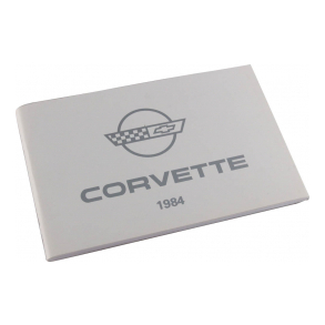 Corvette owners manual C4 1984