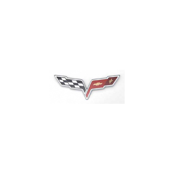 Corvette Bumper Emblem, Front, 2005-2012
