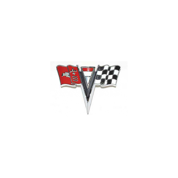 Corvette Nose Emblem, Front, 1963-1964 