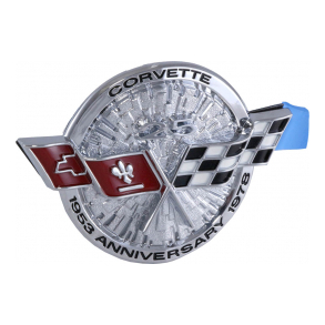 Corvette Front Emblem, Silver Anniversary, 1978 