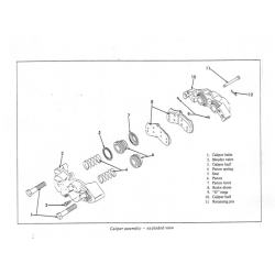 Bremsekaliber rep. kit for 1965-1982 Corvette