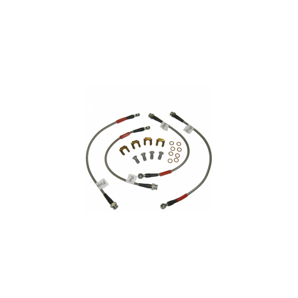 Corvette Braided Brake Hose Set Stainless Steel 2005-2013 