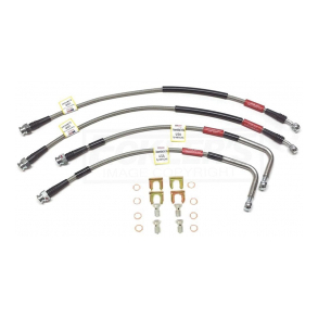 Corvette Stainless Braided DOT Brake Hose Set 2014-2017 
