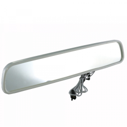 Corvette 12" Inside Rear View Mirror with Map Light, Silver 63-82