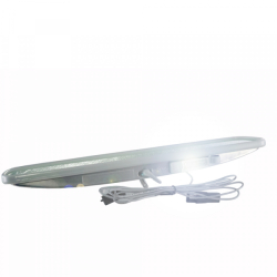 Corvette 12" Inside Rear View Mirror with Map Light, Silver 63-82