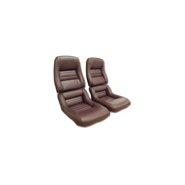 Corvette Seat Covers Leather With 2" Bolster 1979-1982