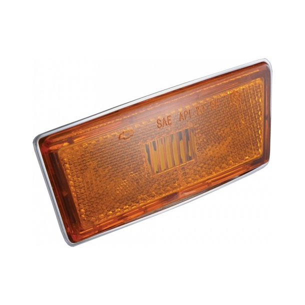 Corvette Side markerings lygte, Hjre front 1970-72 