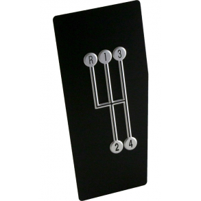 Corvette Shifter Indicator Plate 4-Speed Transmission 1968-1976 