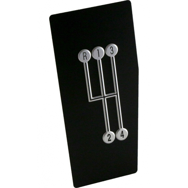 Corvette Shifter Indicator Plate 4-Speed Transmission 1968-1976 