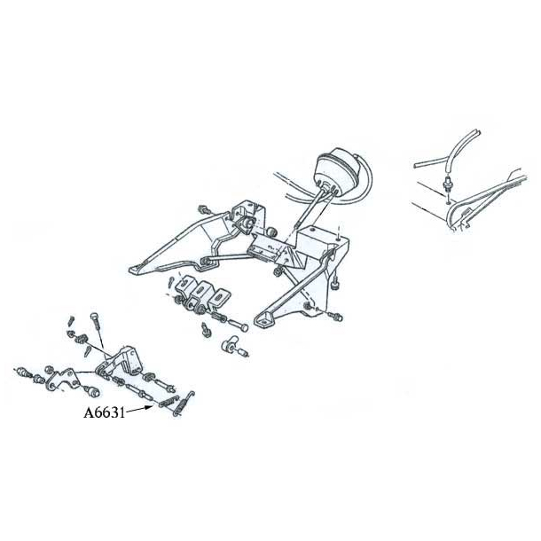 Corvette Spring H/ Hsg. Actr. Link 1968-82
