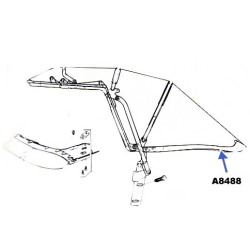 Corvette Bagerste bjle til kalesje stativ 1968-75