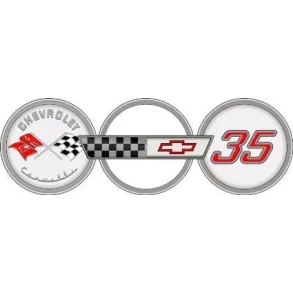 Emblem / decals 35. Anniversary Corvette 1988 (Eck. 334651 - 25-12254-3)