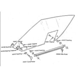 Corvette Window Track/Lift Arm Repair Kit, 1968-79