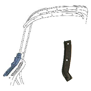 Corvette Pillar Post WS Left  Coupe 1963-1965