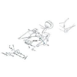 Corvette Headlight Supp Rod, Outer Left 1968-82