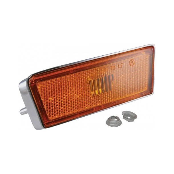 Corvette Side markerings lygte, Venstre front  1970-72 