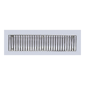 Corvette Hood Grille, Rear, Chrome, 1973-1976 