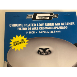 14" Dropbase airfilter Chrome