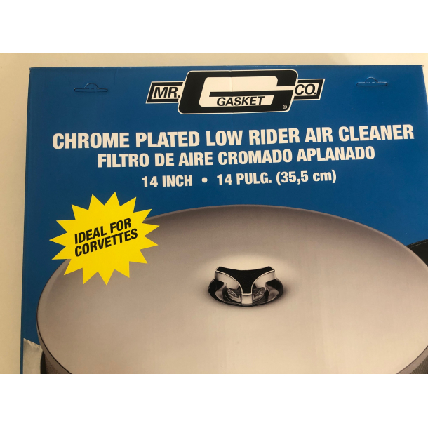 14" Dropbase airfilter Chrome