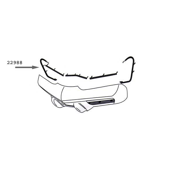 Corvette Upper Front Bumper Retainer, 1973-1974 