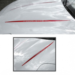 Corvette Hood Decal Kit With Word Corvette 1997-2004 