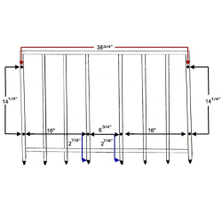 Luggage Rack, 6-Hole, Stainless Steel, 1968-75 