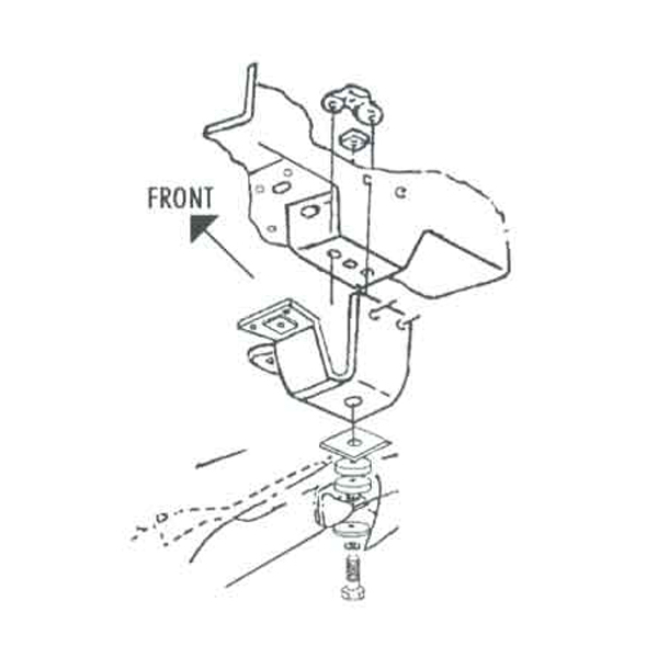 1963-82 Corvette Body Mounting Nut