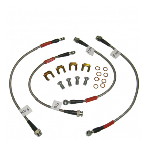 Corvette Performance Braided Brake Hose Set Z06 StainlessSteel 2006-2013 