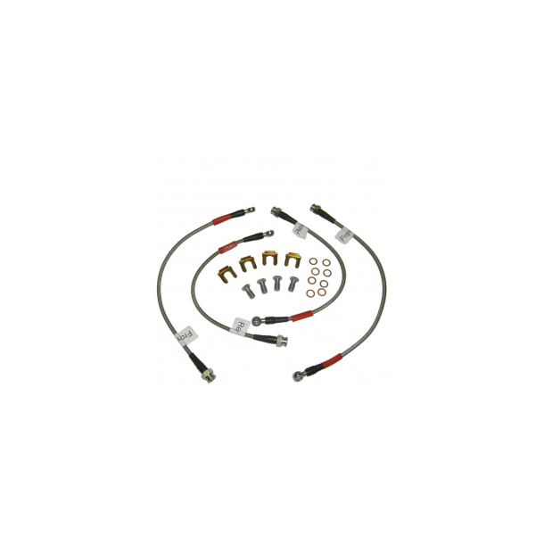 Corvette Performance Braided Brake Hose Set Z06 StainlessSteel 2006-2013 