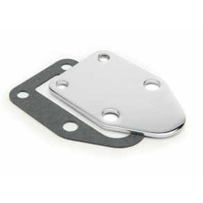 Chevrolet Fuelpump Block Off Plate Chrome SB