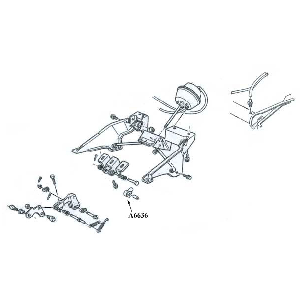 Headlight Actuator Rod Link Clevis 1968-1982 Corvette