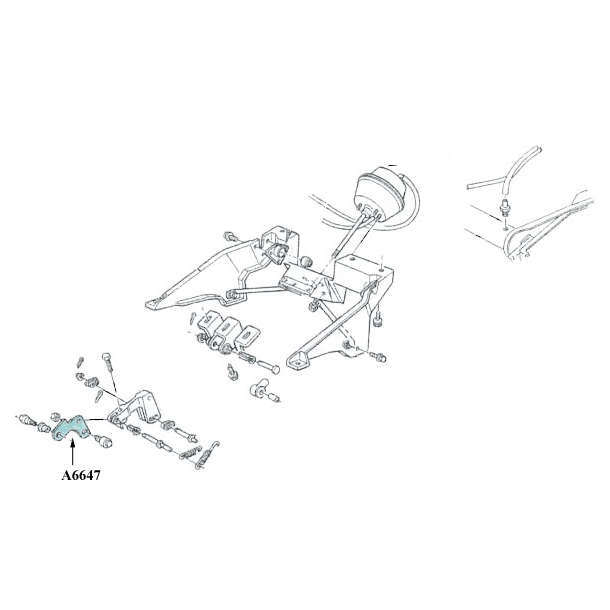 Corvette Headlight Actuator Link, Front, 1968-82