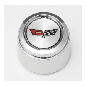 Corvette Wheel Center Cap, Chrome  1982