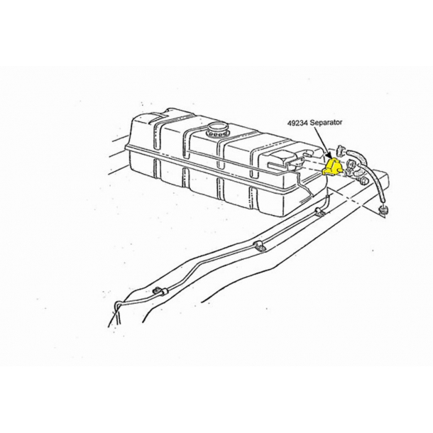 Brndstof Ventil 1970-1974 Corvette